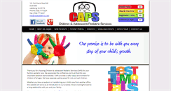 Desktop Screenshot of capspediatrics.com